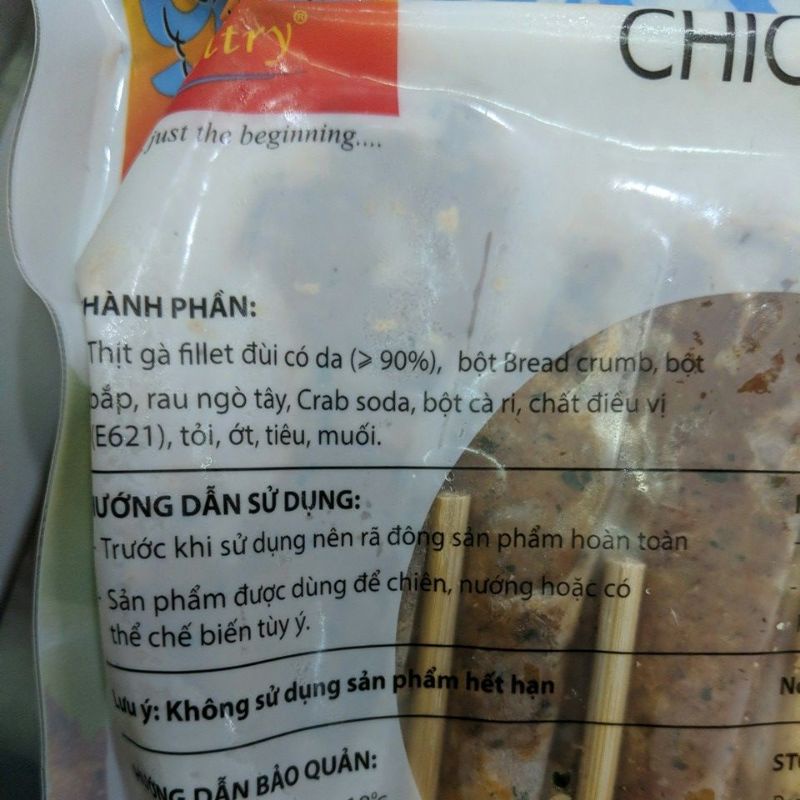 Gà xiên que 500g( 11 xiên)