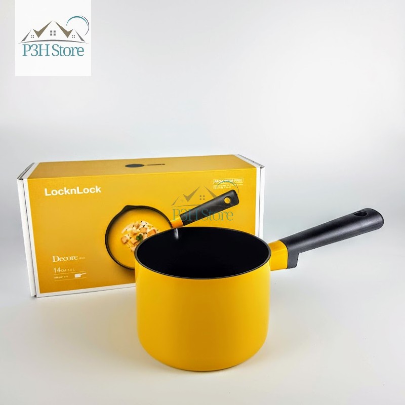 Chảo sâu lòng Decore Lock&Lock LDE1225IH (22cm ) - Màu vàng