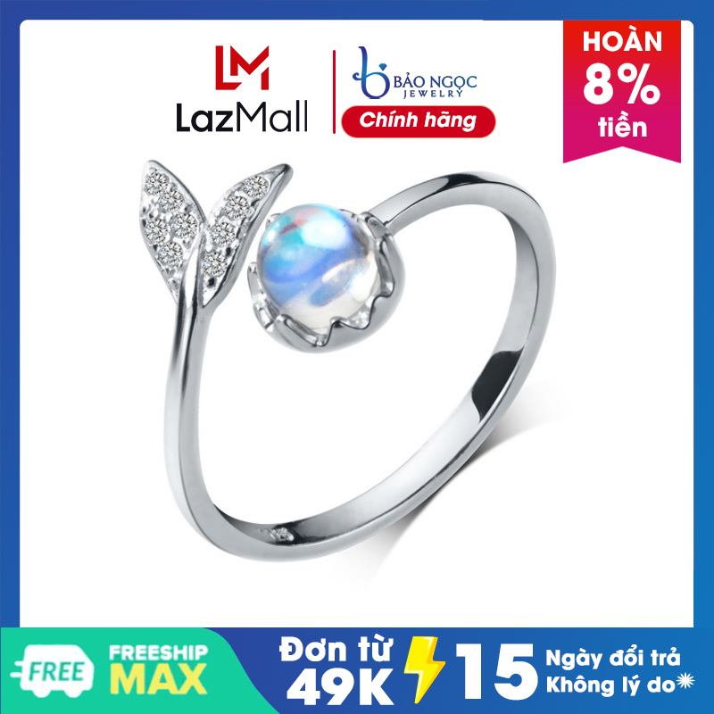 Nhẫn Bạc Nữ Ailuoqi- Nhẫn Nữ Bạc S925 Họa Tiết Đuôi Cá - N2460