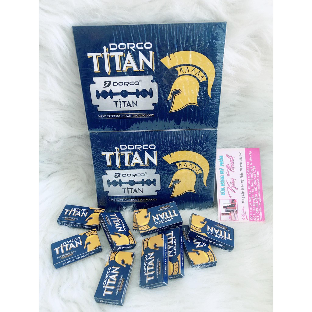 1 HỘP LẺ DAO LAM DORCO TITAN 10 CHIÊC
