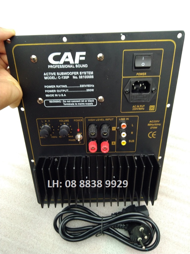 Mạch siêu trầm caf 2 sò toshi nguồn vuông nhập khẩu - mạch sub điện