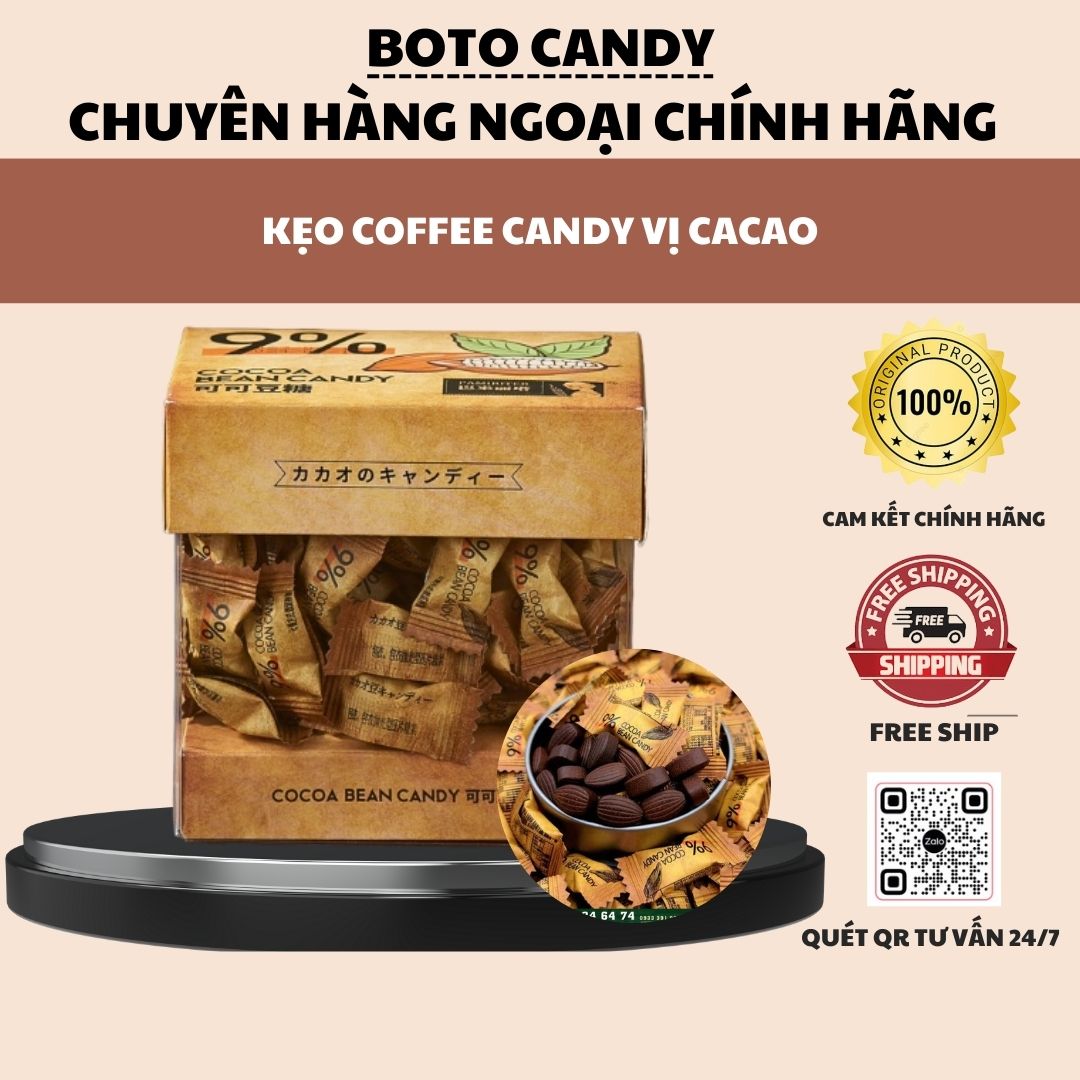 KẸO COFFEE CANDY PAMIRITER VỊ CACAO KẸO CÀ PHÊ CACAO KẸO CAFE VỊ