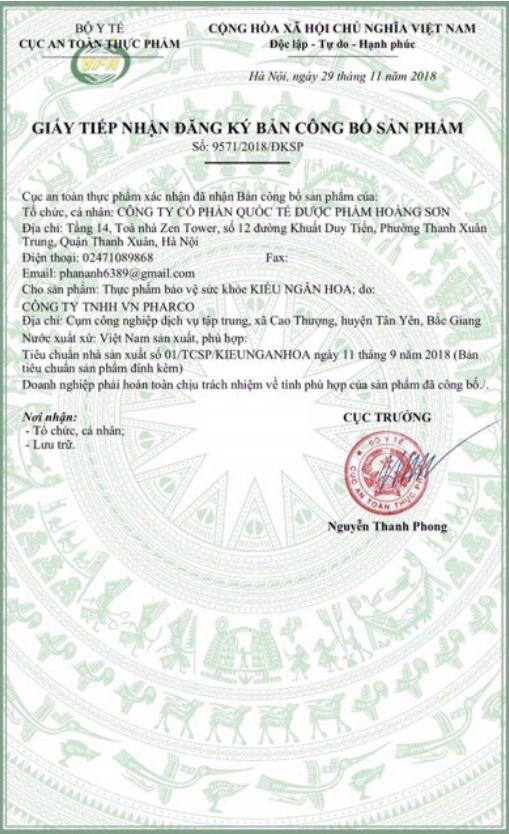 tiêu viêm nữ hoàng sơn TẶNG cốt xông rửa