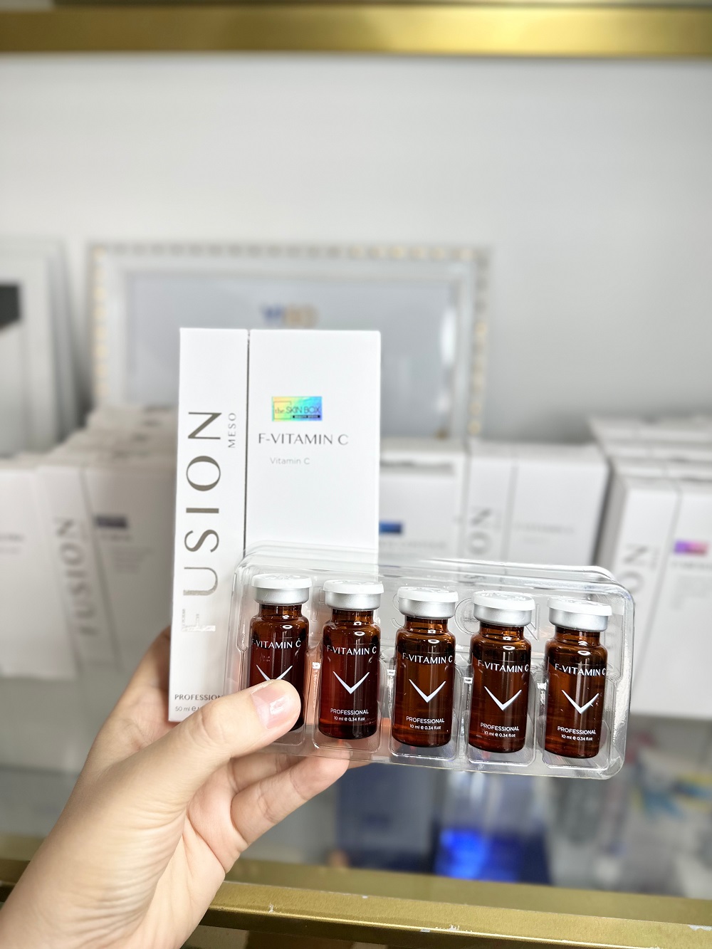 Fusion meso F-Vitamin C Tinh chất trắng sáng da, ngừa lão hóa