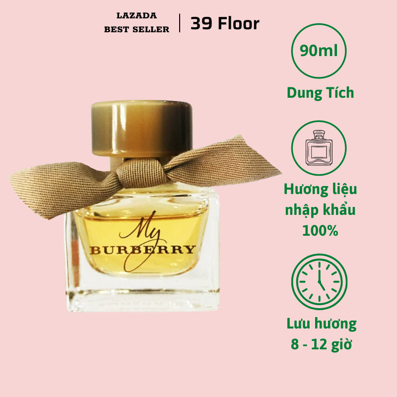 Nước Hoa Nữ My Burberry 90ml, Nước Hoa Nữ Thơm Lâu 12h, dầu thơm nữ mùi ngọt, quyến rũ