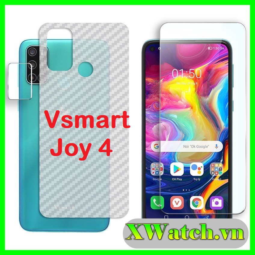 Miếng dán carbon mặt lưng vsmart joy 4 / star 4 / star 5
