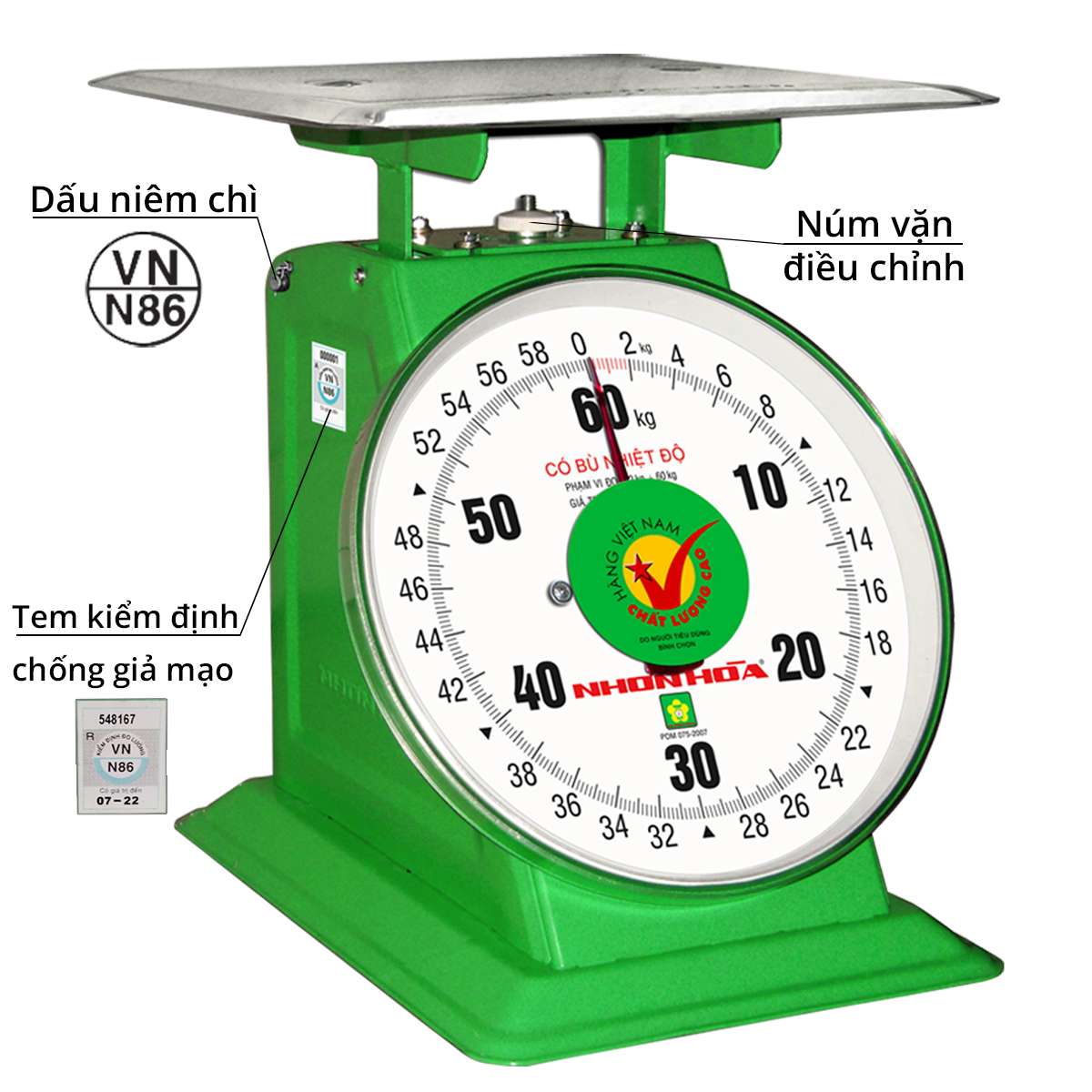 Cân nhơn hòa 60kg / 100kg / 150kg - cân nhơn hòa