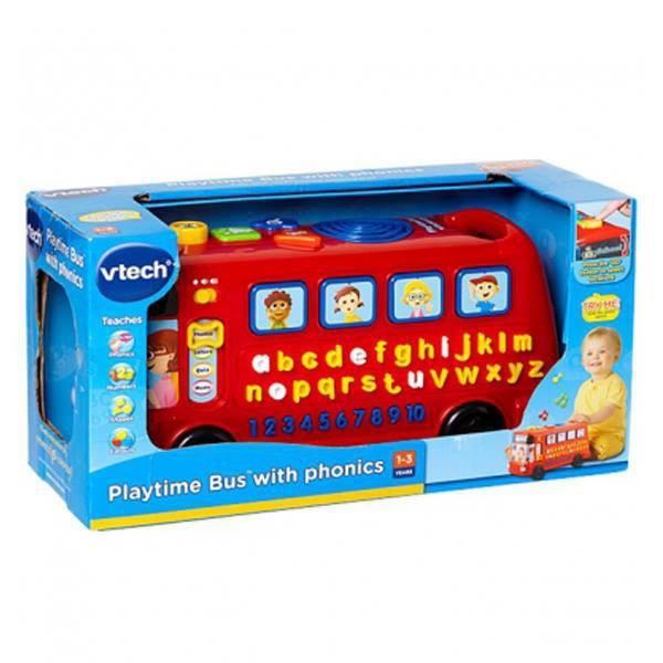[HCM]Xe Buýt Đồ Chơi Âm Nhạc Vtech Màu Đỏ