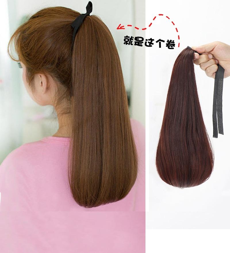 Tóc cột giả đuôi cúp 40cm D12 💖FREESHIP💖 tóc giả nữ , cột đuôi tóc giả, buộc tóc giả nữ Sỉ 40k