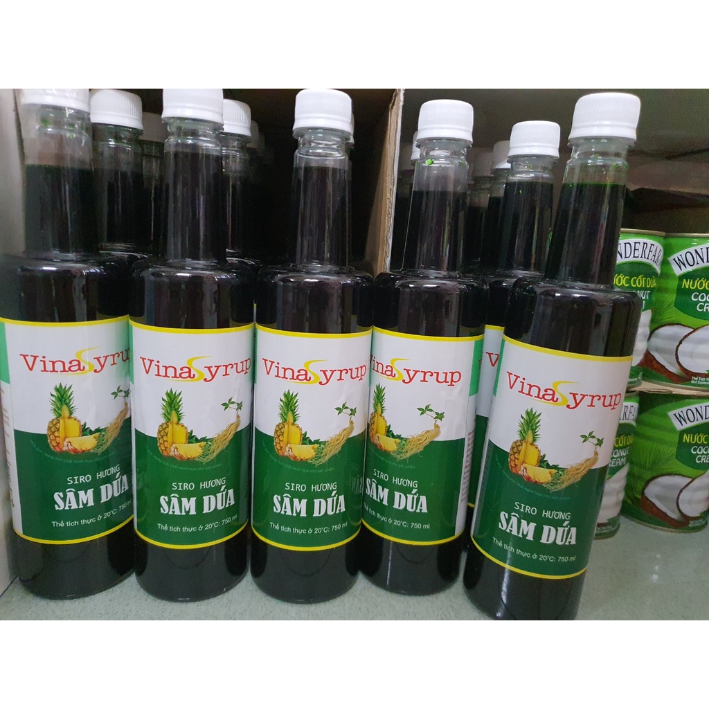 Siro Sâm Dứa Vina Syrup - Chai 700ml