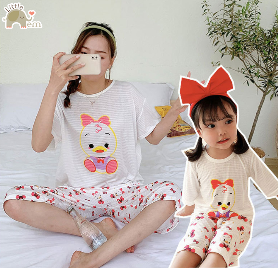 Bộ đồ đôi xuất Nhật lửng cho mẹ và bé
