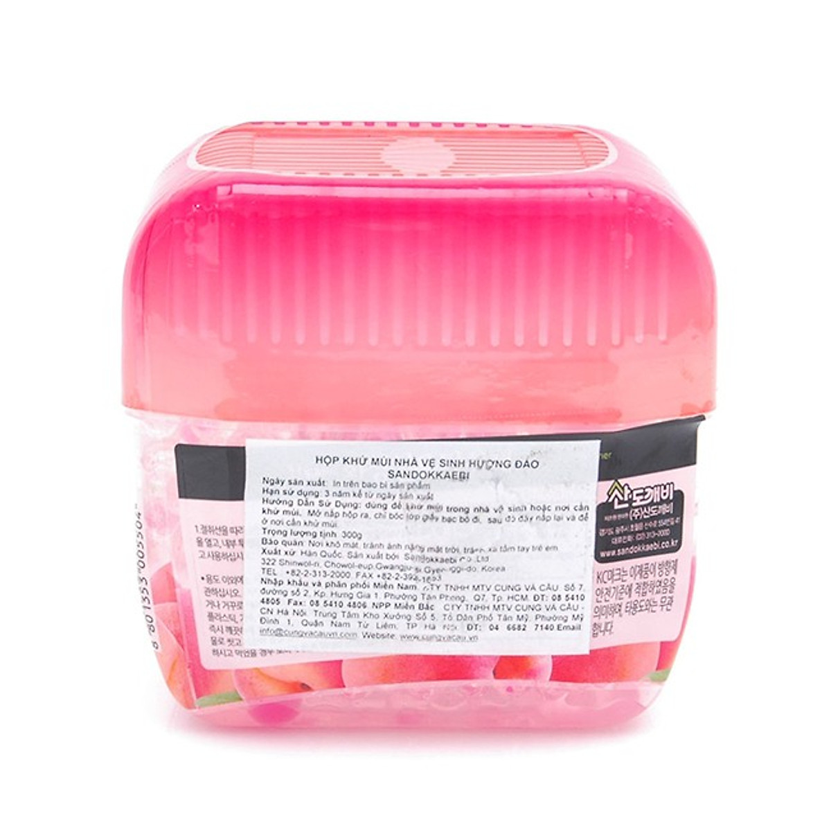 (Siêu KM-Mua 1 tặng 1) Sáp thơm khử mùi Sandokkaebi Korea 300g hương Chanh & Đào