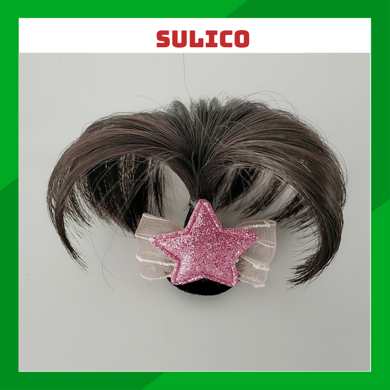Chùm tóc giả cây dừa cho bé Sulico siu cute