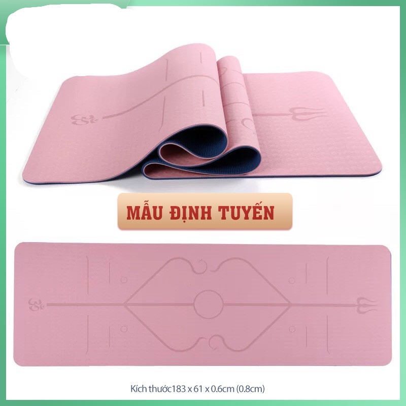HCMC  non-slip router yoga mats-premium home gym mat-6mm/8mm thick-2 layers-free carrying case-BFS 2021