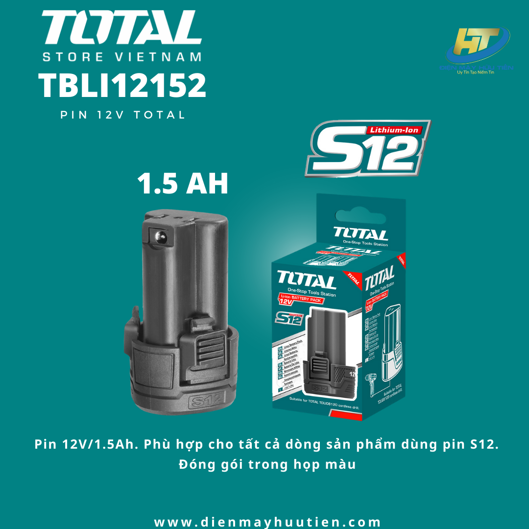 Pin lithium-ion s12 total tbli12152