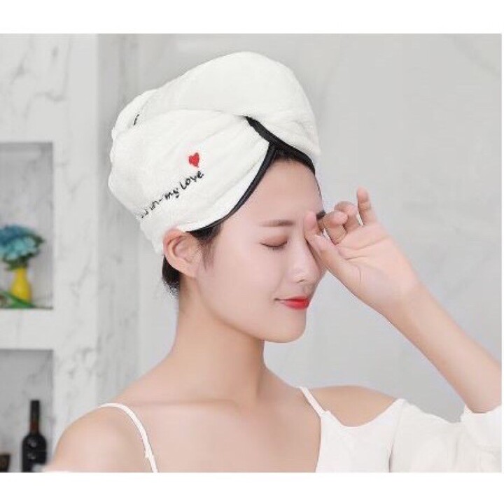 Khăn ủ tóc, sấy tóc nhanh khô thấm hút nước cực tốt