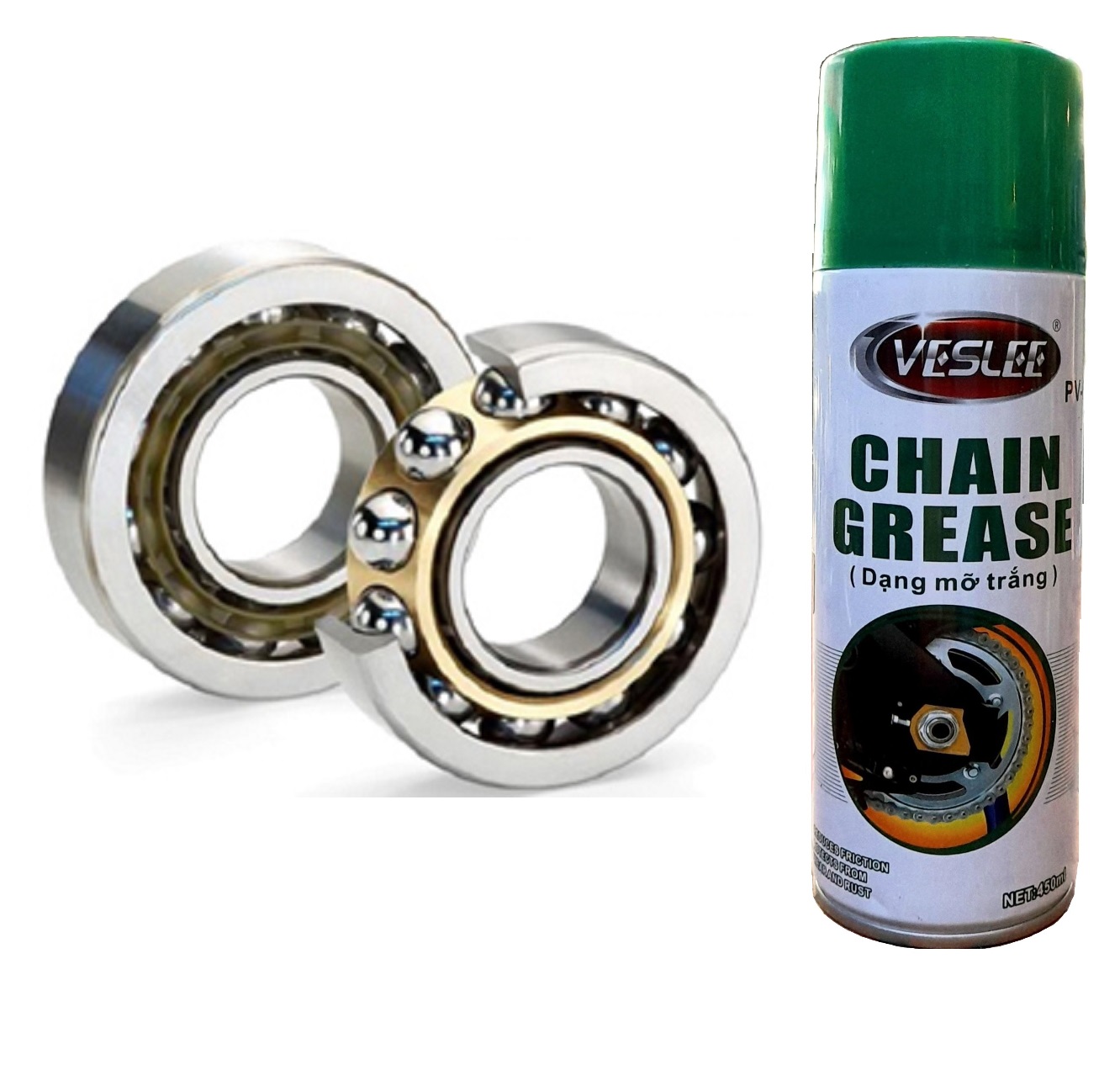 [HCM][MỠ BÔI TRƠN TRẮNG DẠNG XỊT] VESLEE CHAIN GREASE 450 ML