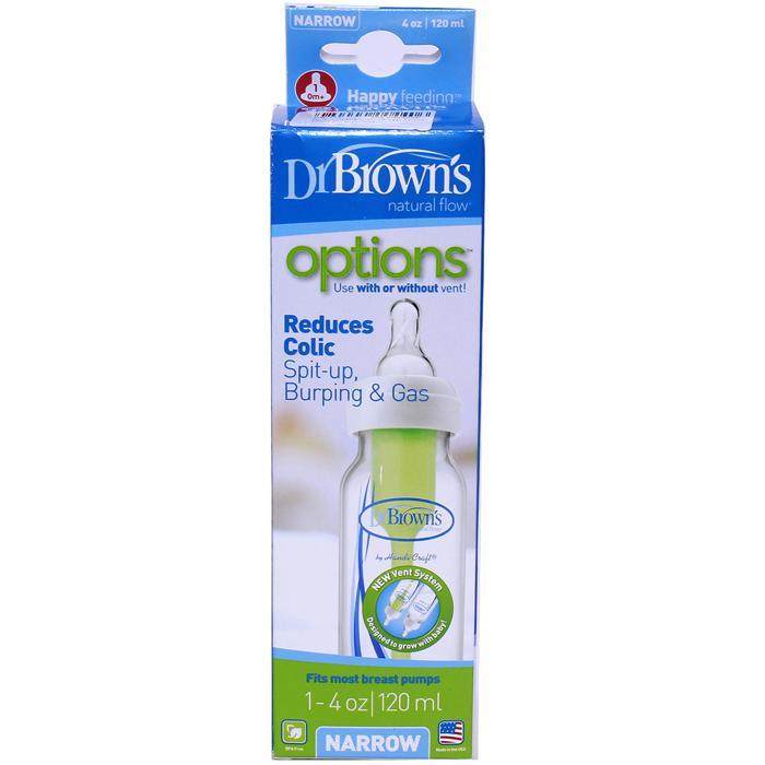 Bình sữa drbrowns options nhựa PP 120ml (cổ hẹp)