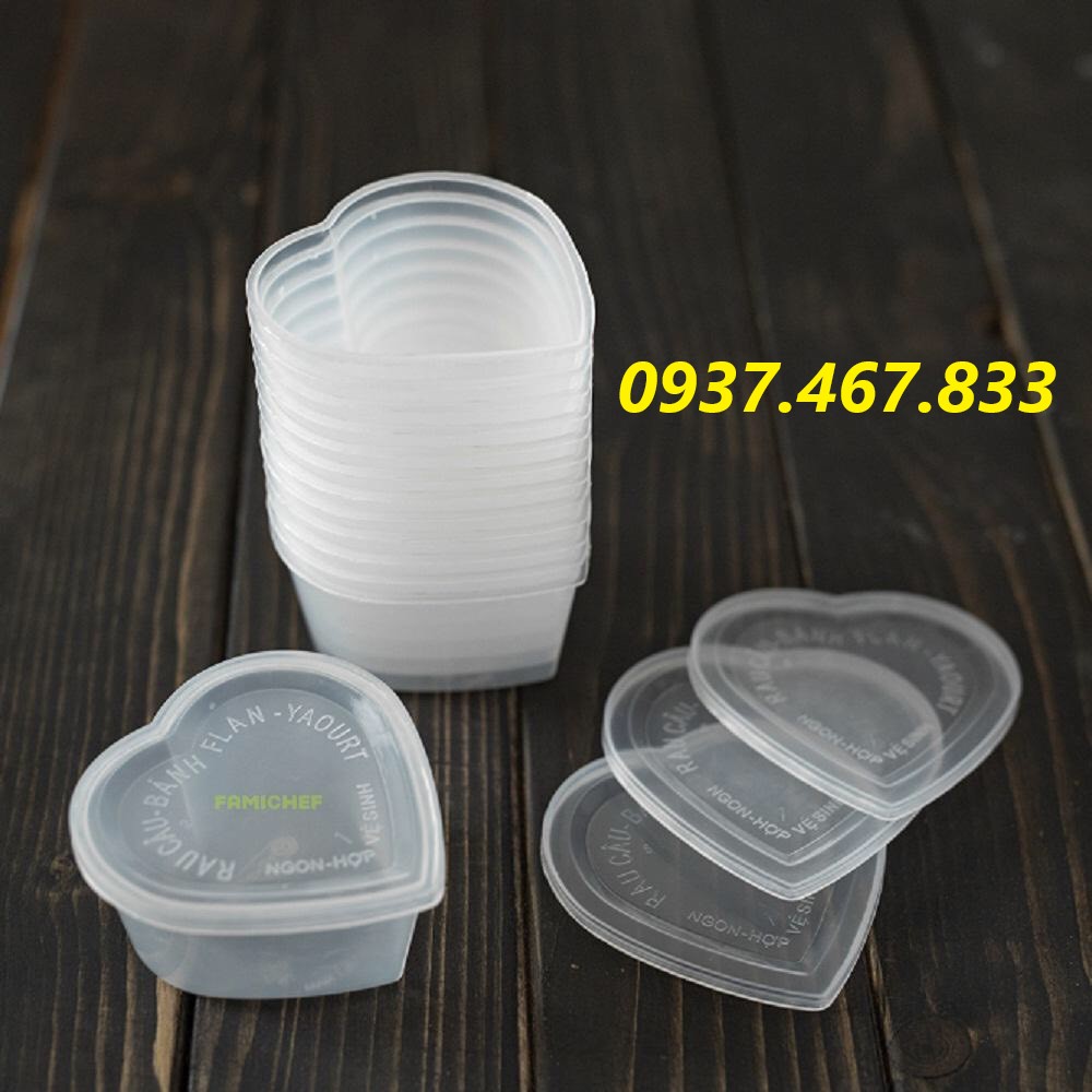 ⚡️ [Sale Kịch Sàn] Combo 50 HỦ BÁNH FLAN CÁC SIZE * FLAN TIM*