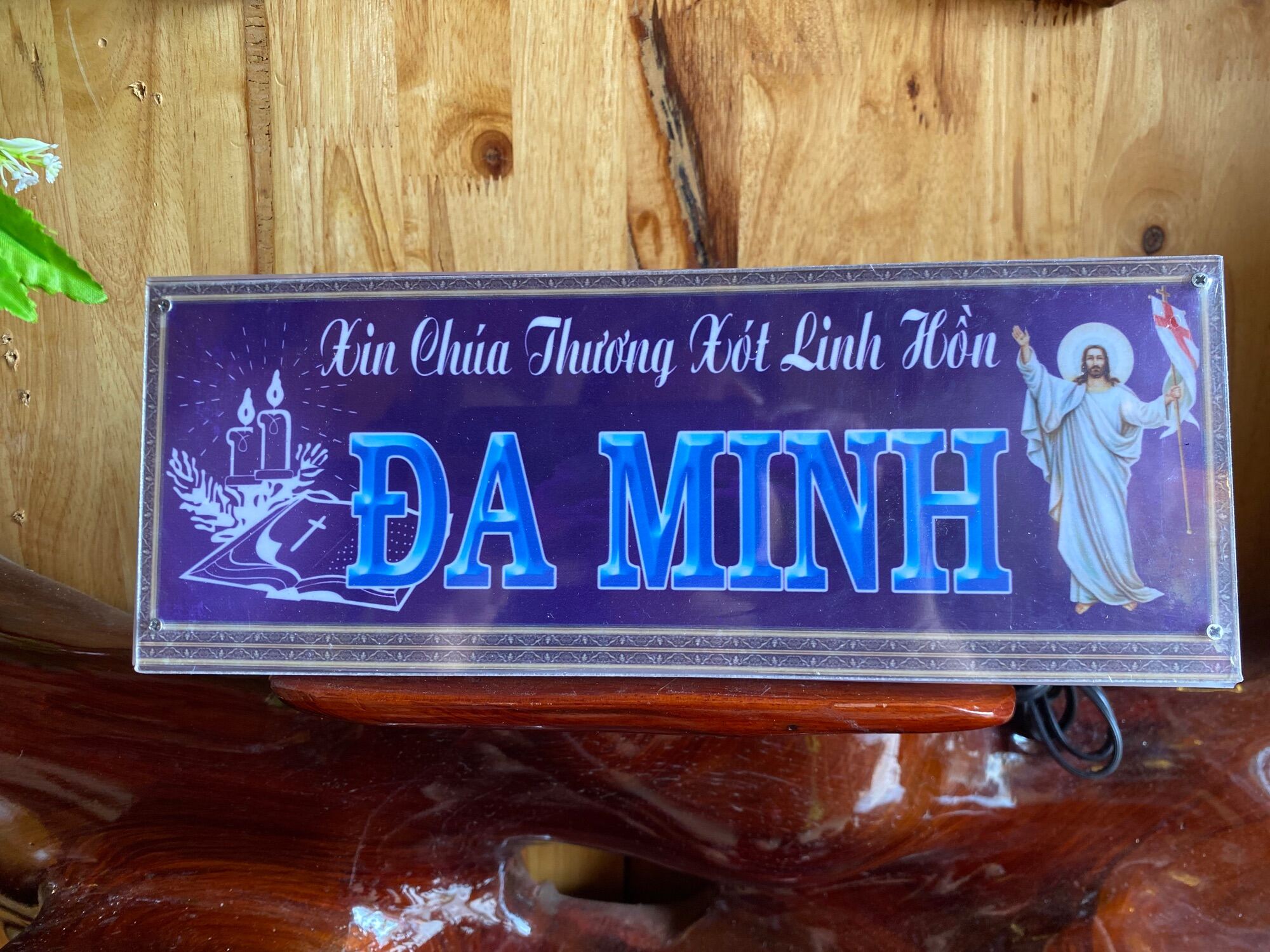Bảng Mica Led Cầu Linh Hồn (Khắc Chữ Theo Yêu Cầu)