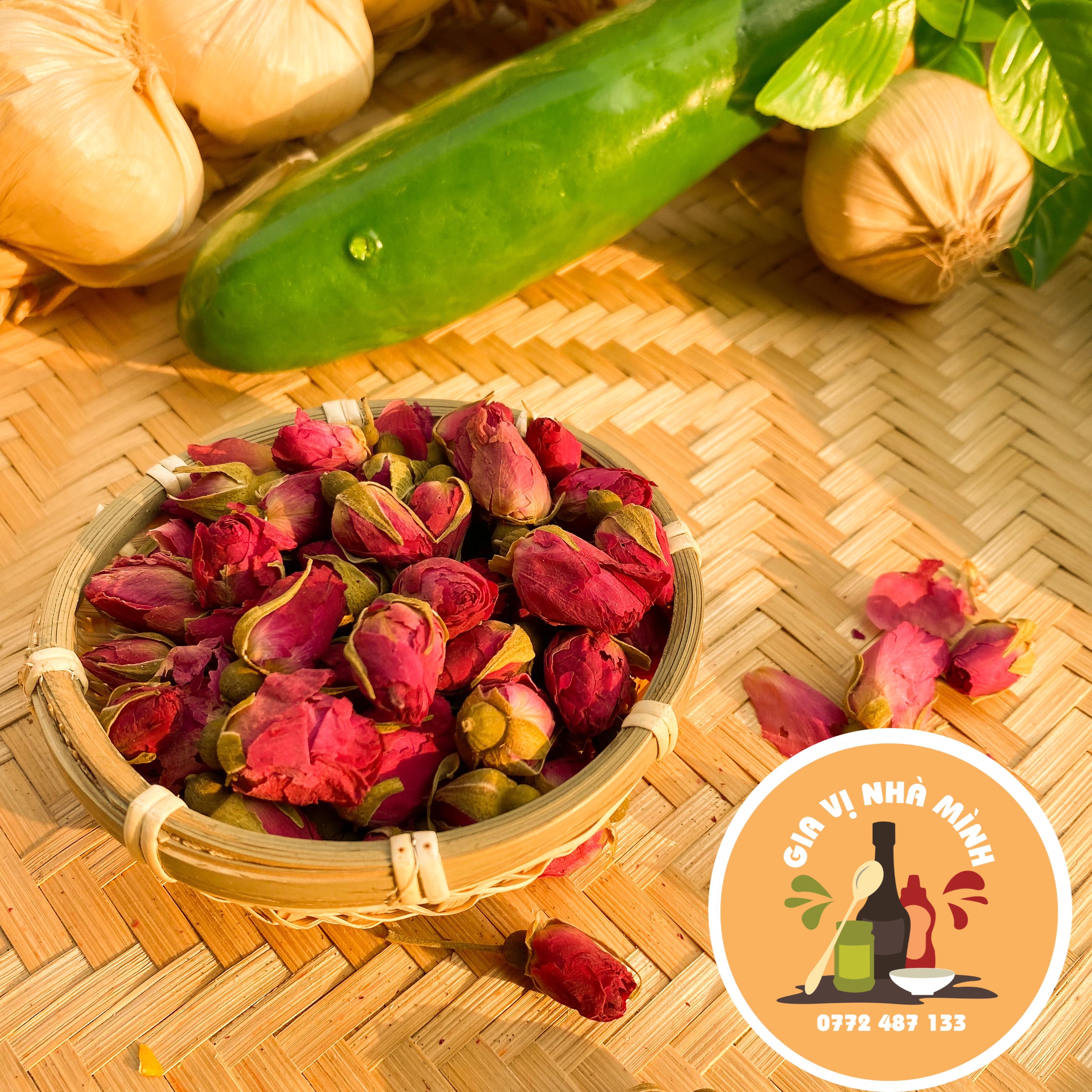 Trà hoa hồng đà lạt sấy khô- hàng loại ngon- 50gr-100gr-200gr