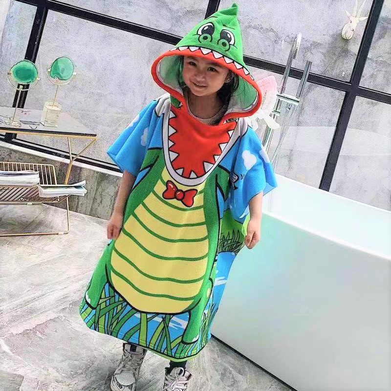 [Size Lớn] Khăn Choàng Tắm Cho Bé Đi Biển Đi Bơi
