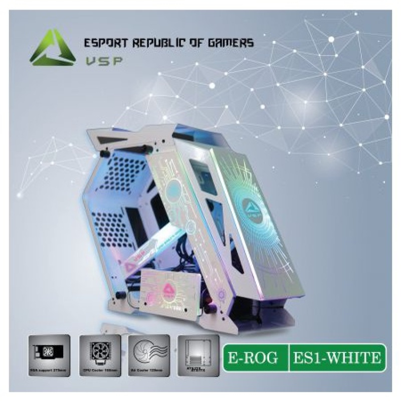 Bảng giá Vỏ Nguồn Case Máy Tính VSP E-ROG ES1 White Gaming Chính Hãng Phong Vũ