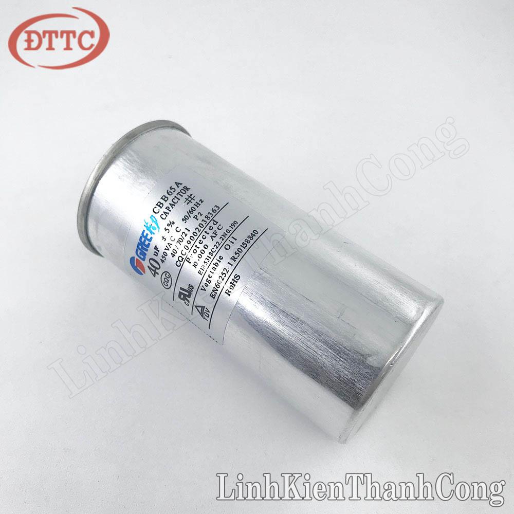 Tụ CBB65A-1 40uF 450VAC