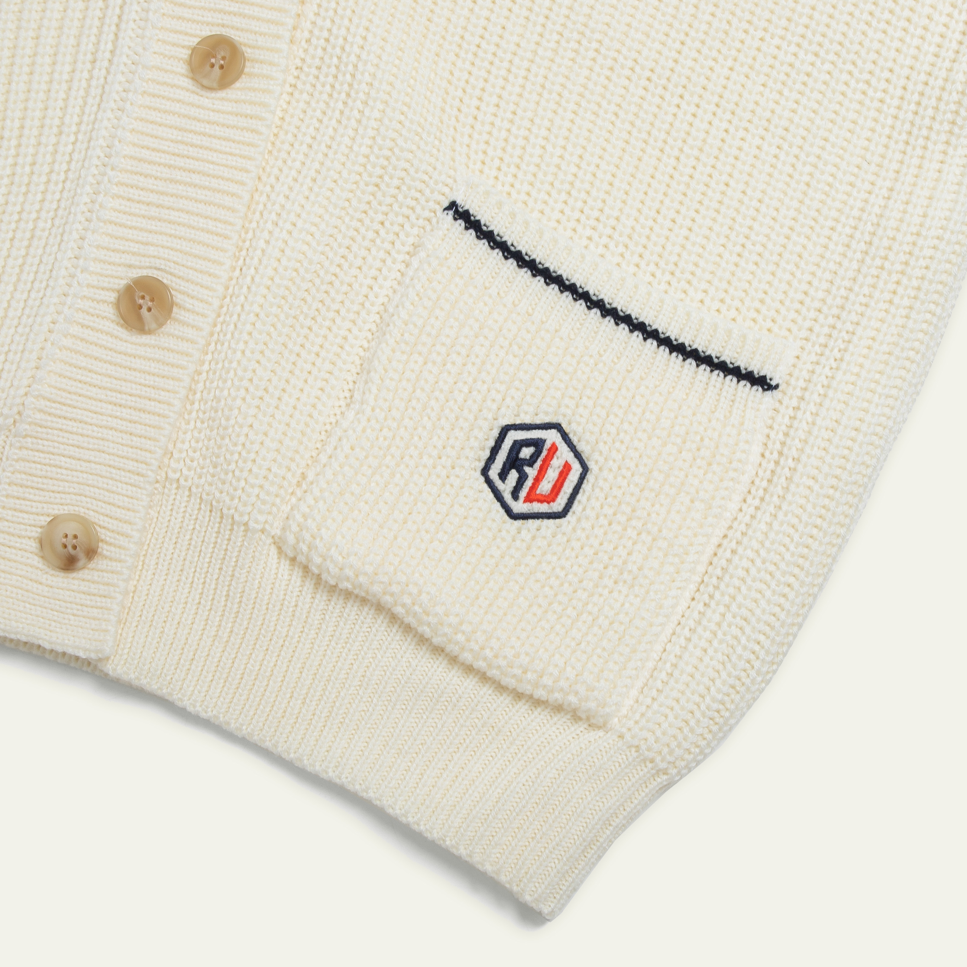 Áo Cardigan len RvR Woozie Navy/ Cream