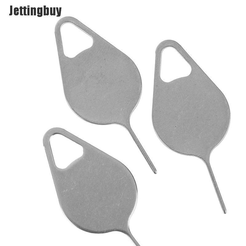 Jettingbuy 3 Sản Phẩm/Bộ Dụng Cụ Tháo Khay Thẻ Sim Kim Không Gỉ Cho Điện Thoại