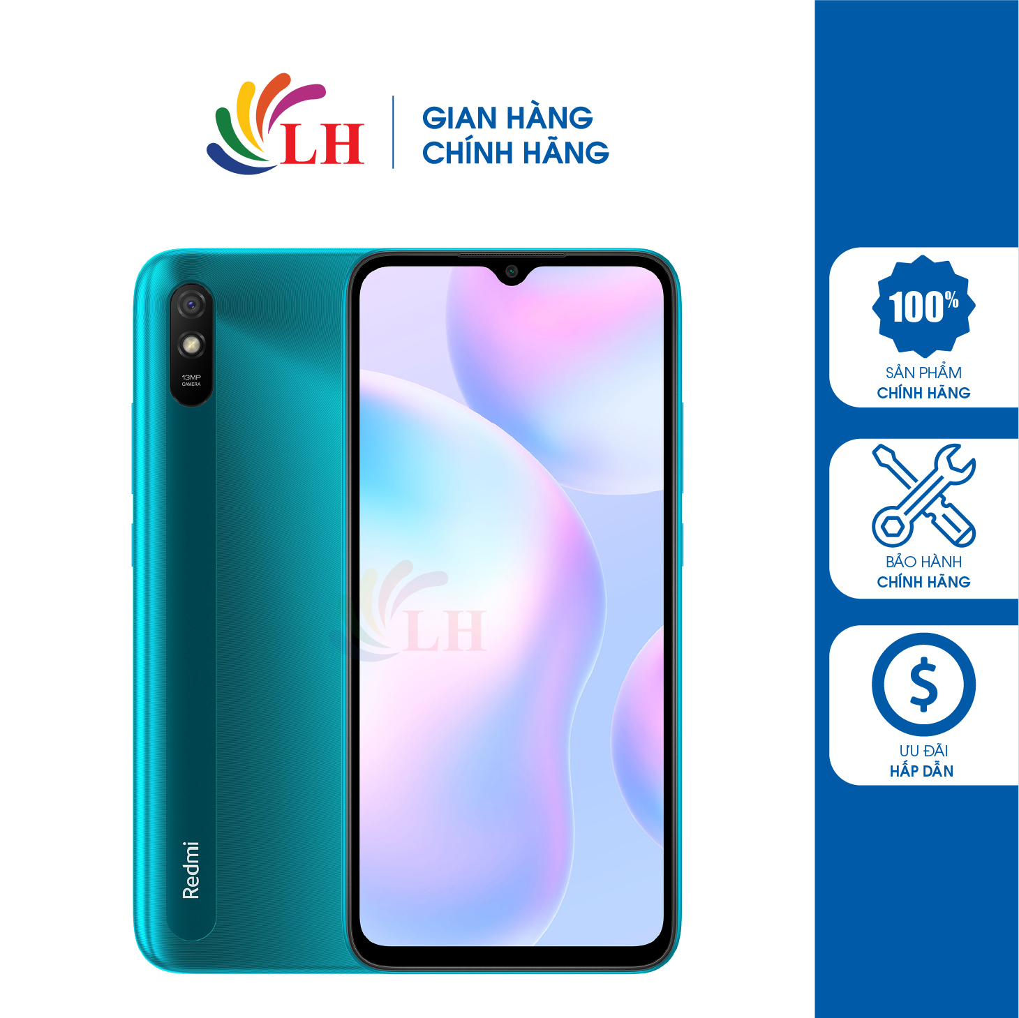 Điện thoại Xiaomi Redmi 9A (2GB/32GB) - Hàng chính hãng - Màn hình 6.53inch HD+ Camera chính 13MP Pin 5000mAh