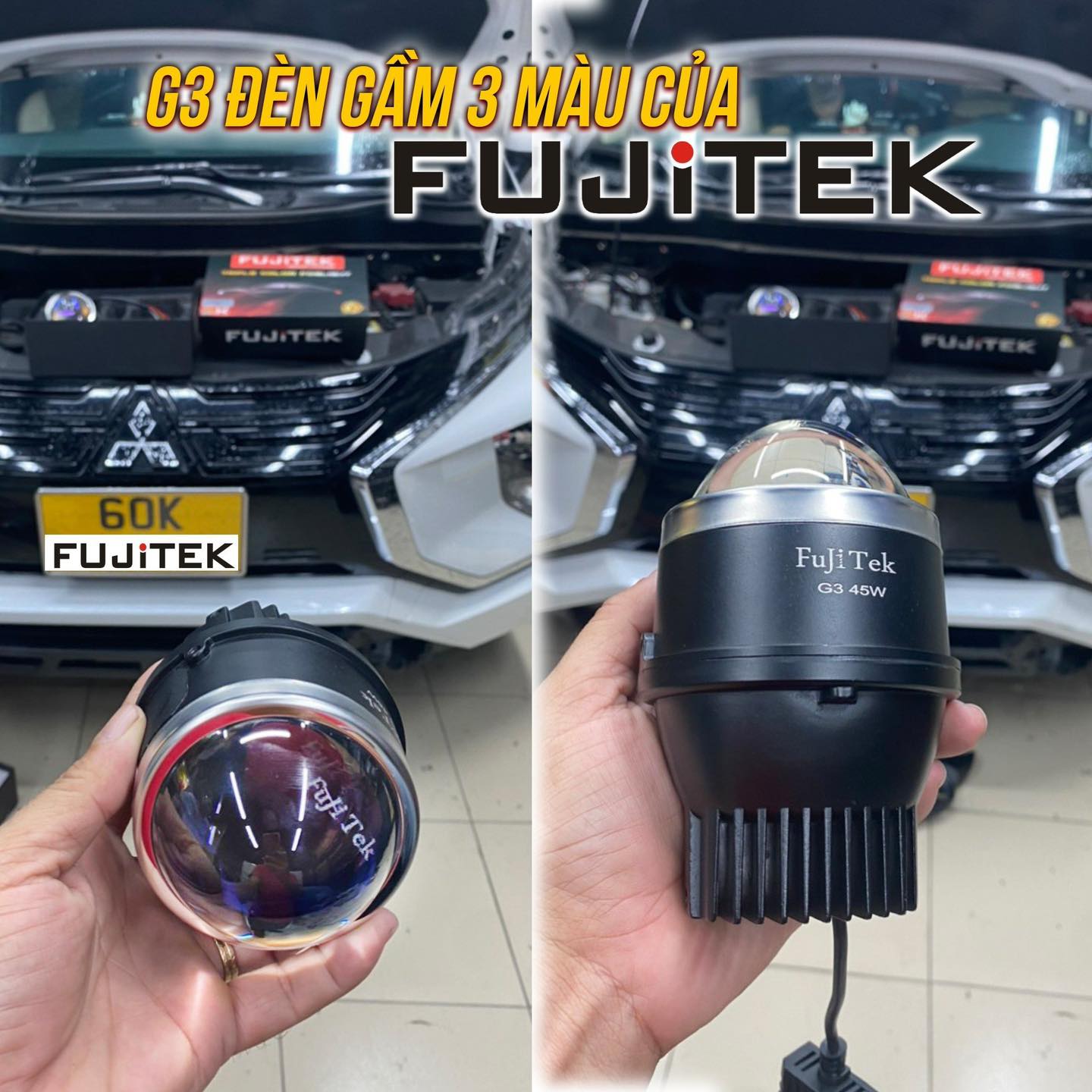 Bi gầm Led Mitsubishi Xpander Fujitek 3.0 inch