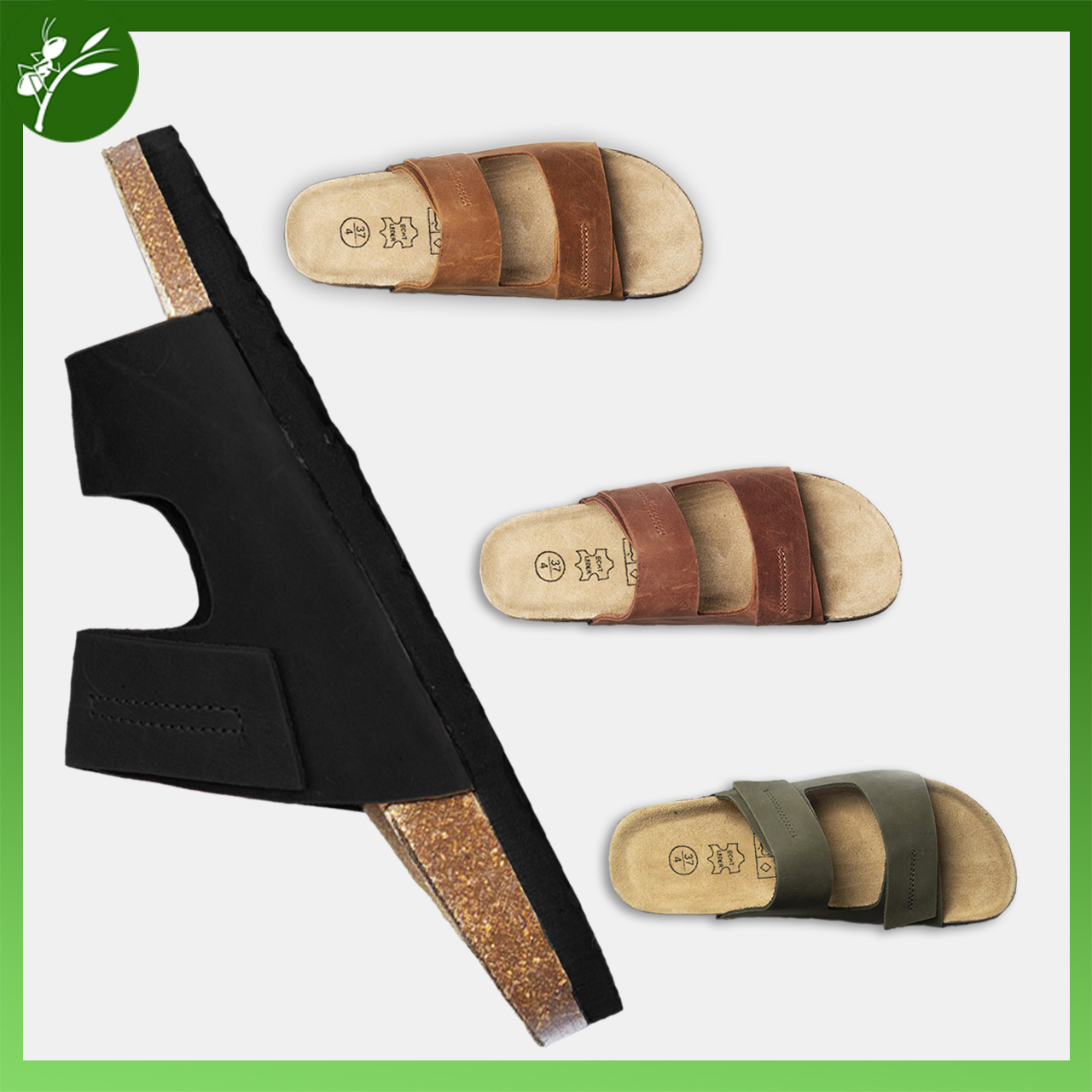 Dép đế trấu Nam Da Quai dập chỉ nổi (size 38-45)