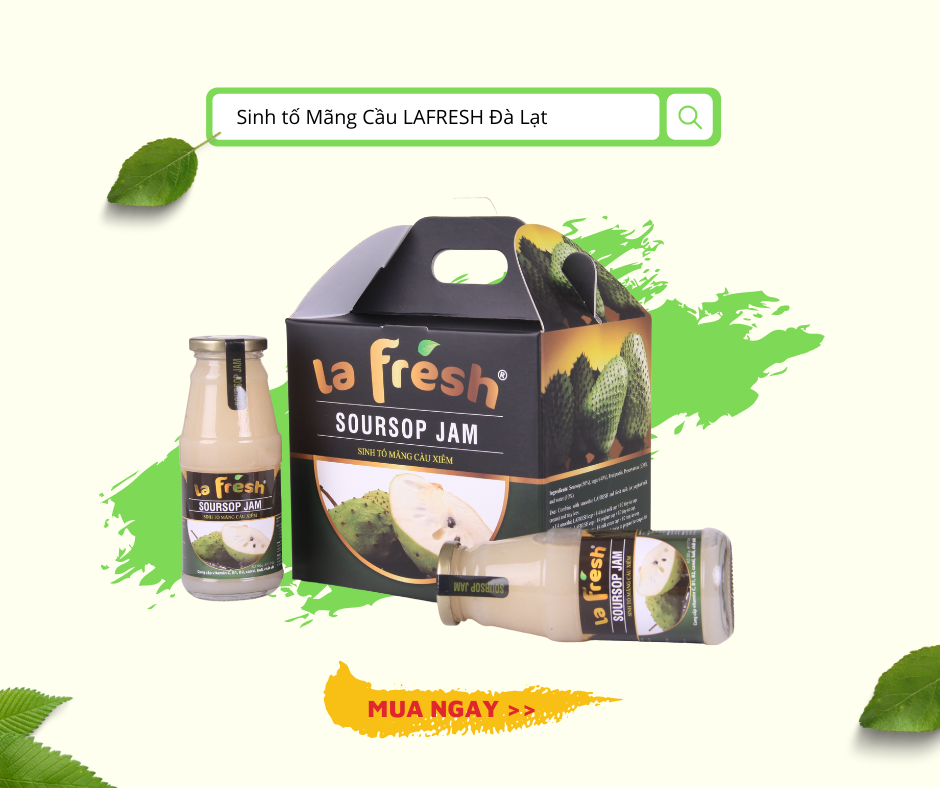 [HCM]Sinh Tố Mãng Cầu Lafresh Đà Lạt 350ml