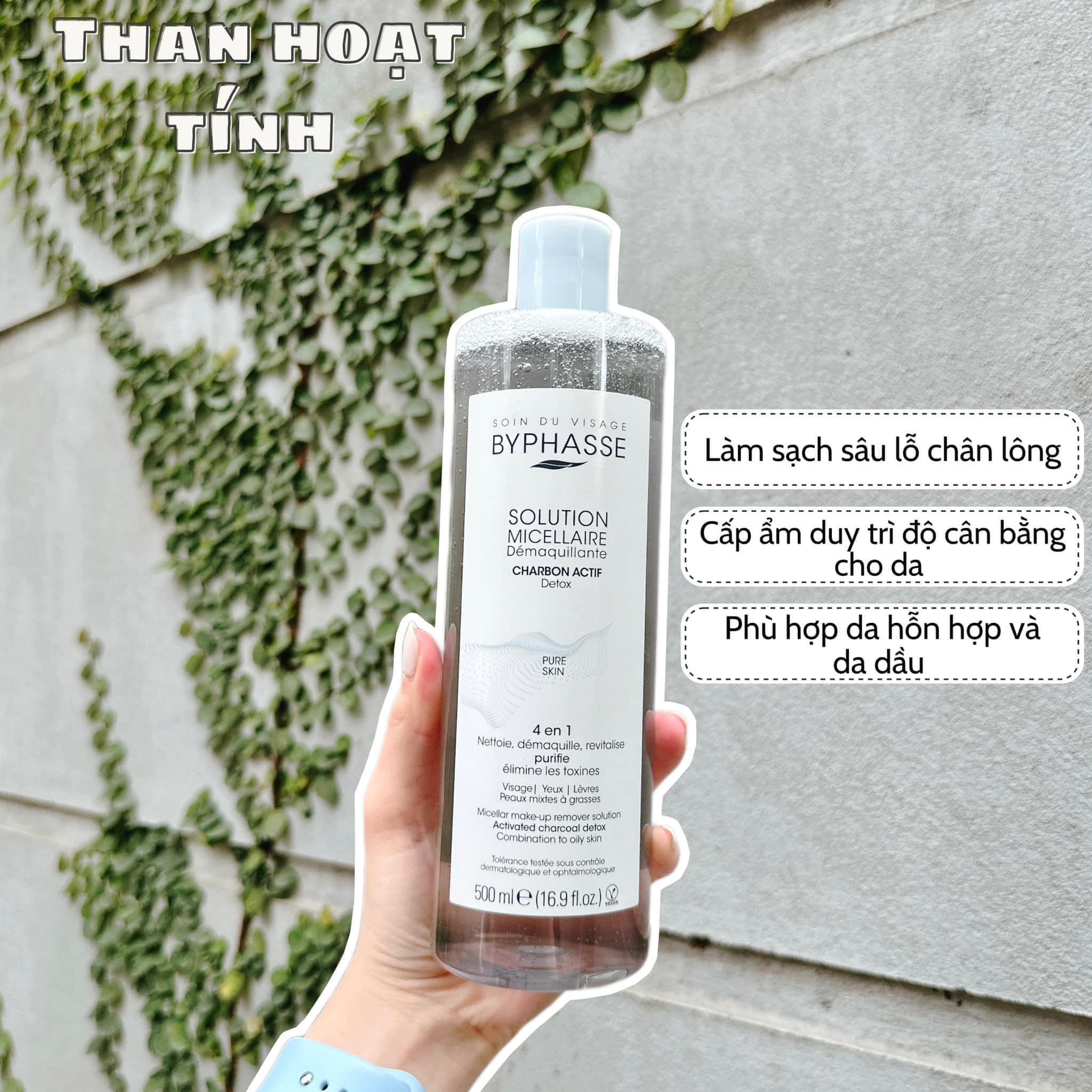 Nước Tẩy Trang Dành cho Mọi Loại Da Byphasse Micellar Make-up Remover Solution 500ml