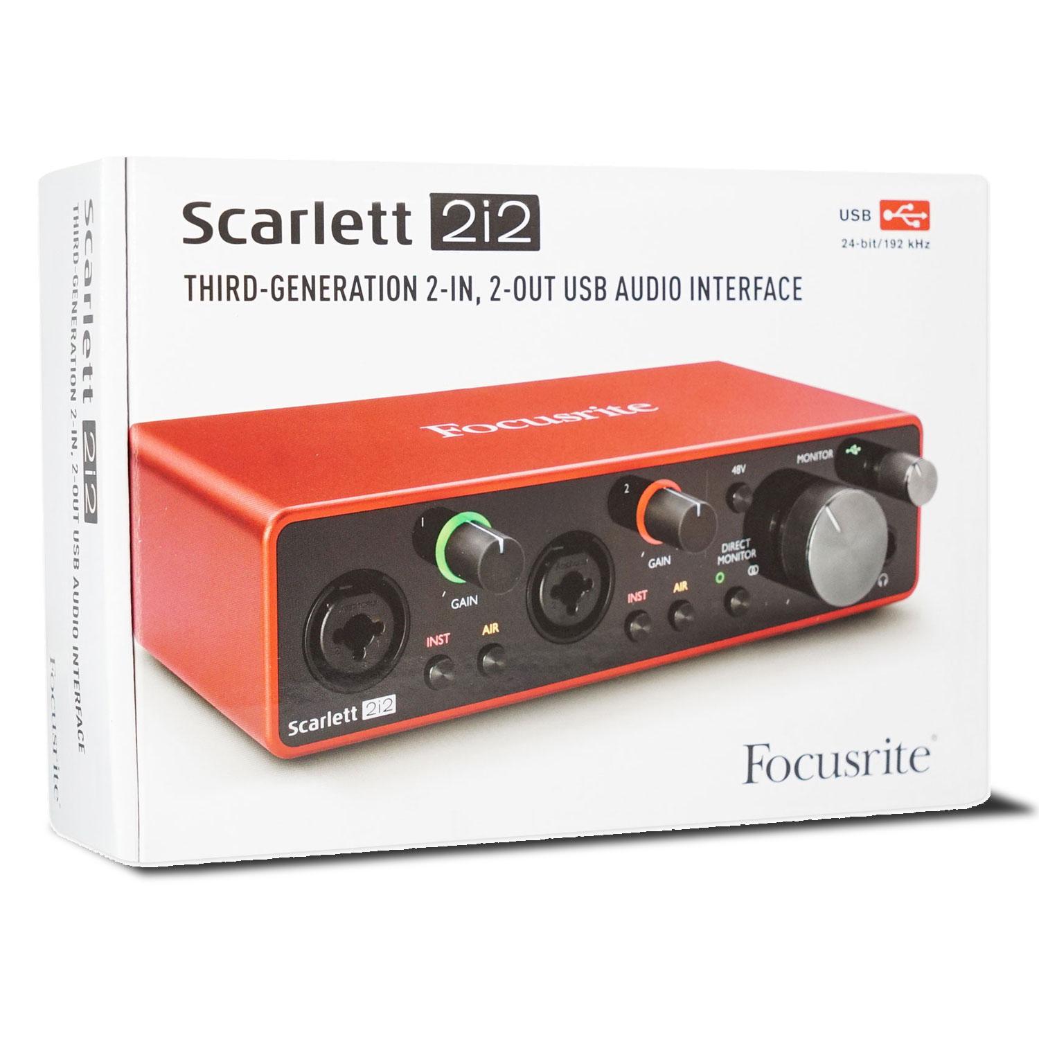 Audio interface chuyên nghiệp Focusrite Scarlett 2i2 Gen3