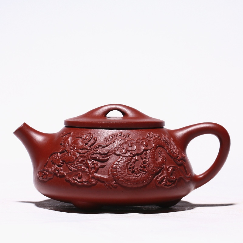 Ch nghi hưng tử sa handmade tử sa ấm zhuni dahongpao yunlong đá muỗng ấm trà hộ gia đình sỉ bộ trà lô hàng