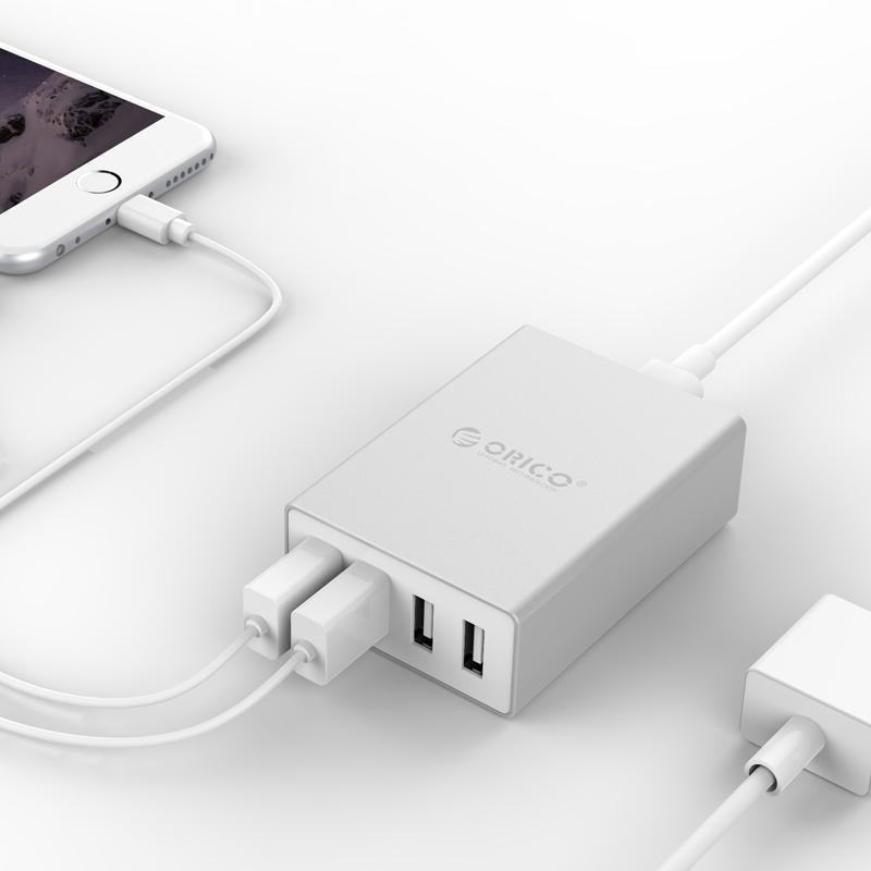 [HCM]Sạc Điện Thoại USB 4 Cổng 2.4A ORICO CSE-4U-WH