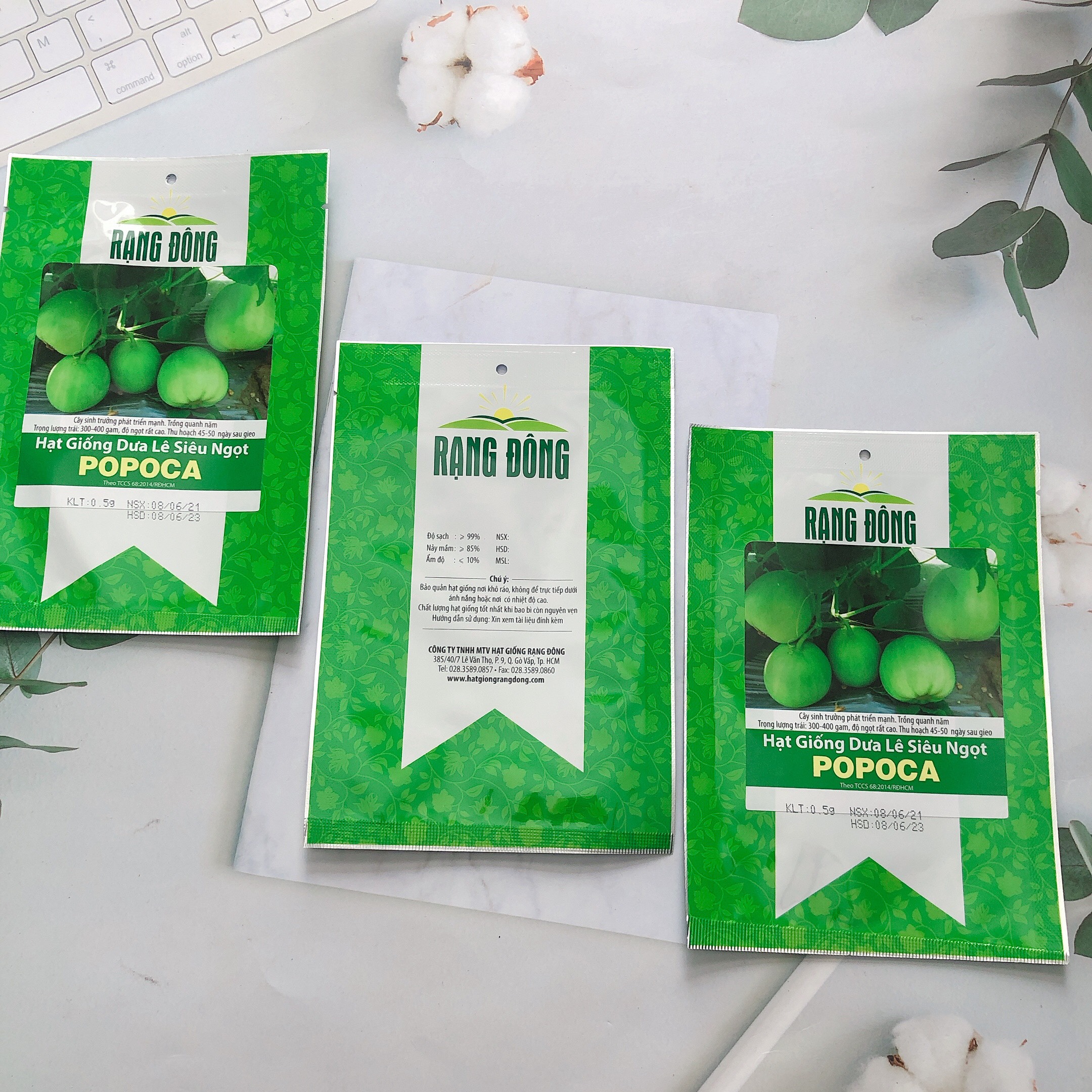Hạt giống dưa lê Popoca RD gói 0.5gr