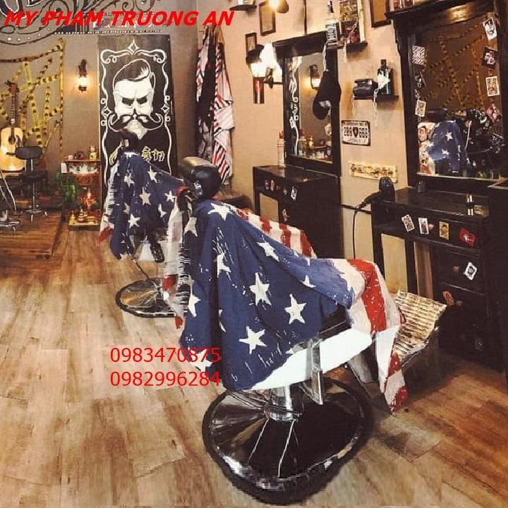 Khăn choàng cắt tóc cờ Mỹ USA cho barbershop
