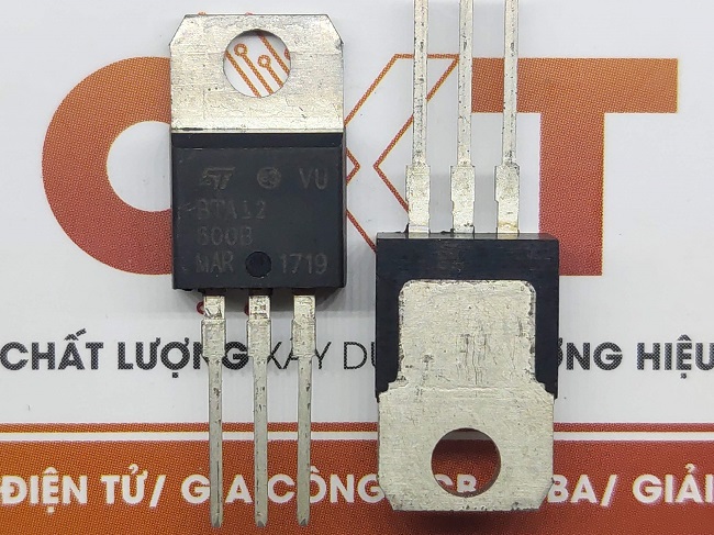 Bta12-600b triac 12a 600v to220 stmicroelectronics