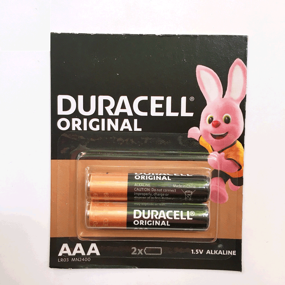 1 vỉ pin đũa AAA Duracell Alkaline (1 vỉ 2 viên) chính hãng