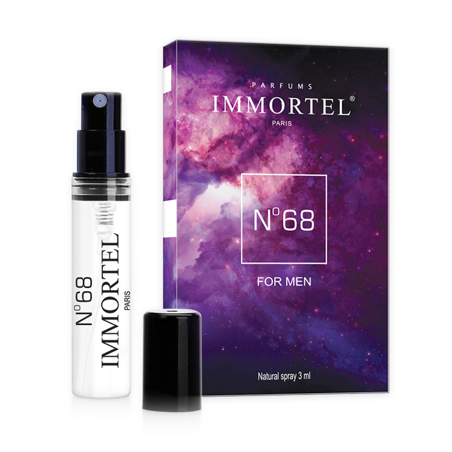 Nước hoa nam IMMORTEL No 68 3 mL Chai xịt Eau De Parfum