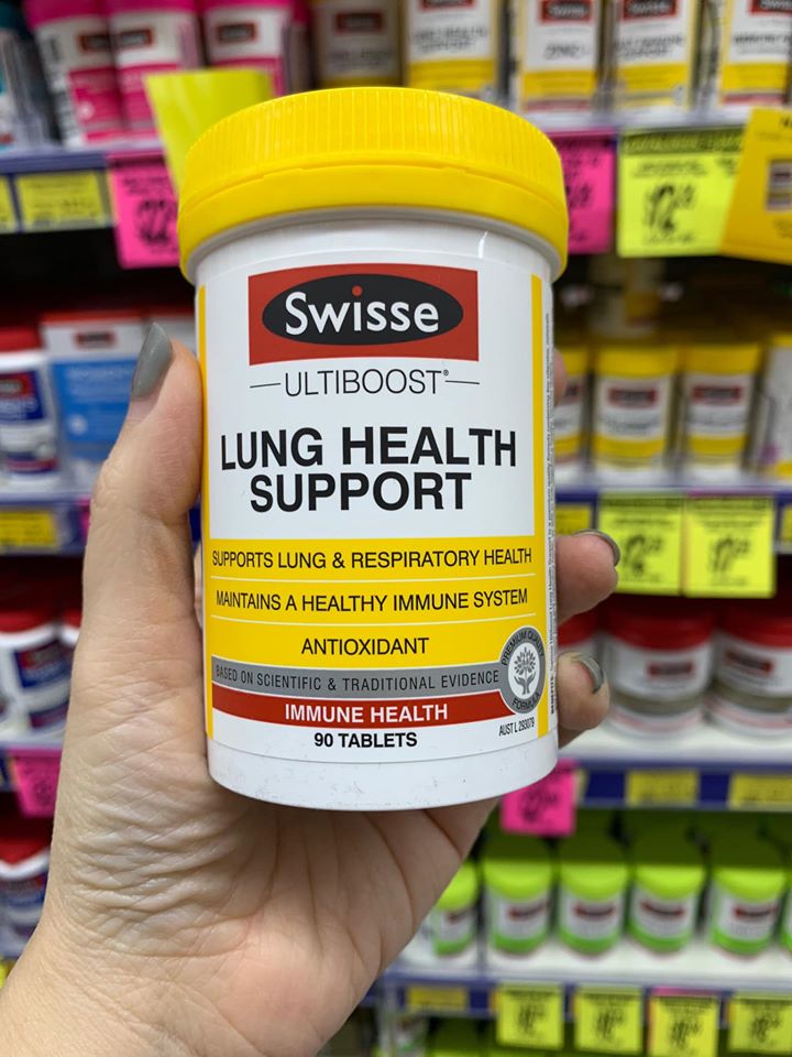 phổi Swisse Lung Health Support 90 viên