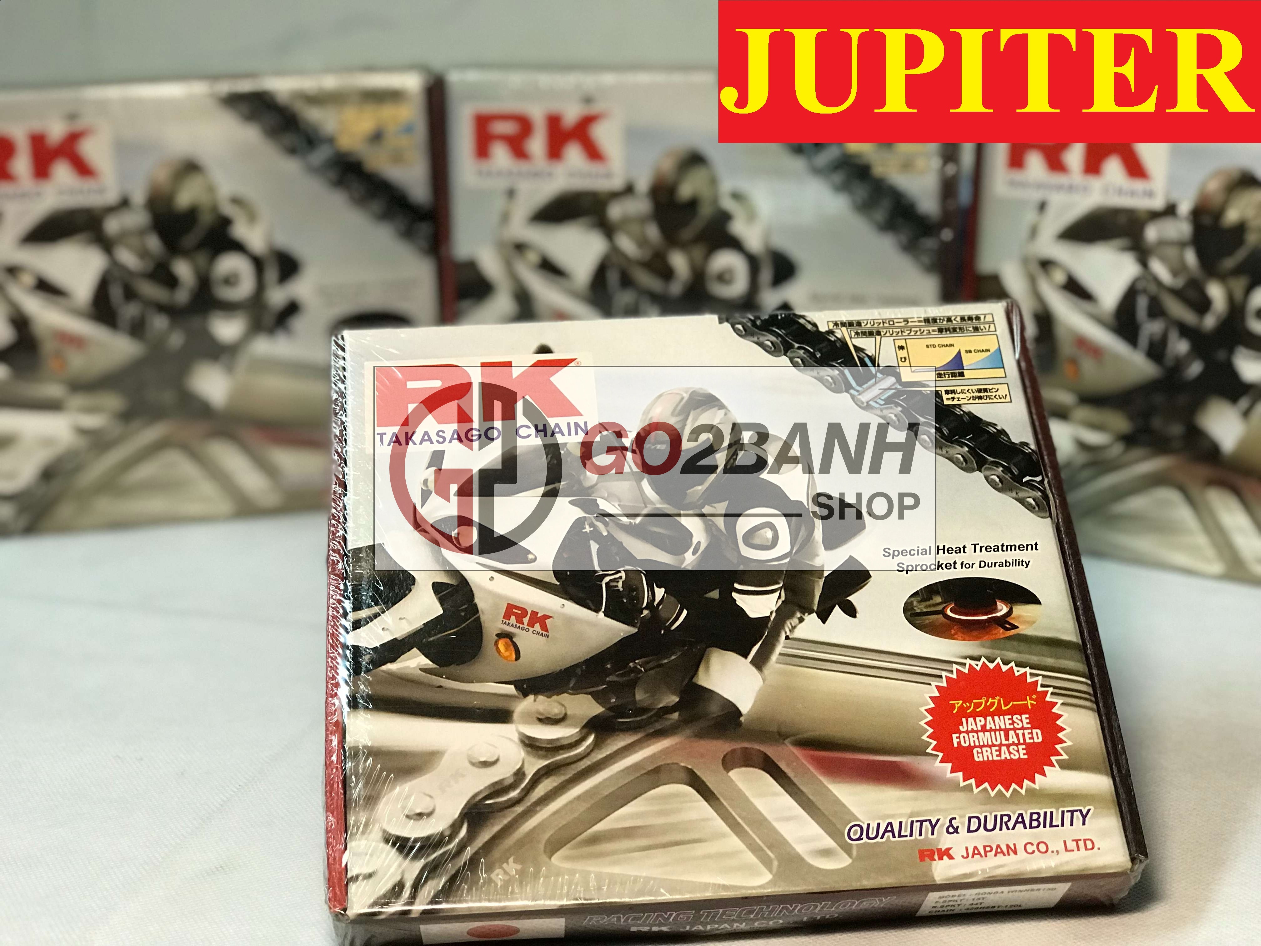 Nhông sên dĩa RK Jupiter V-Gravita chính hãng