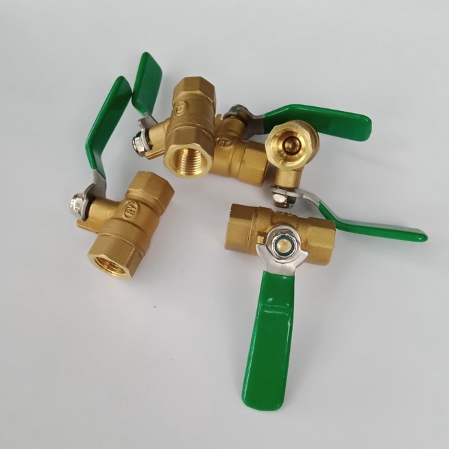 Van gạt khóa máy nén khí, van khóa 1/4 loại ren trong 13mm