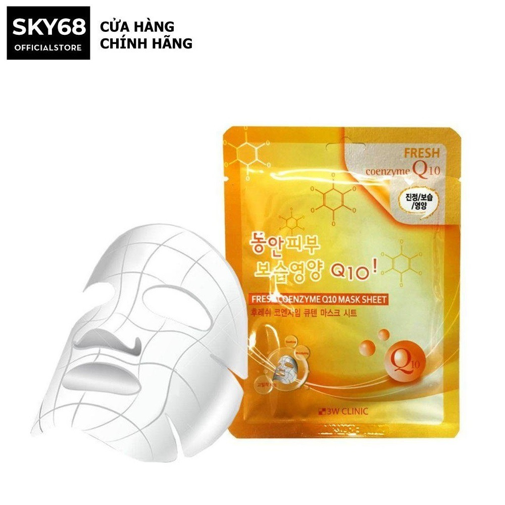 Mặt nạ bổ sung Collagen 3W Clinic Fresh Coenzyme Q10 Mask Sheet 23ml