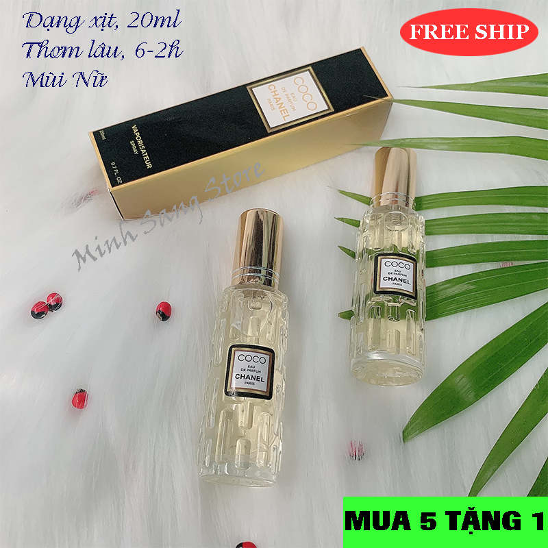 [HCM]COMBO 3 NƯỚC HOA NỮ COCO 20ML THƠM SIÊU LÂU