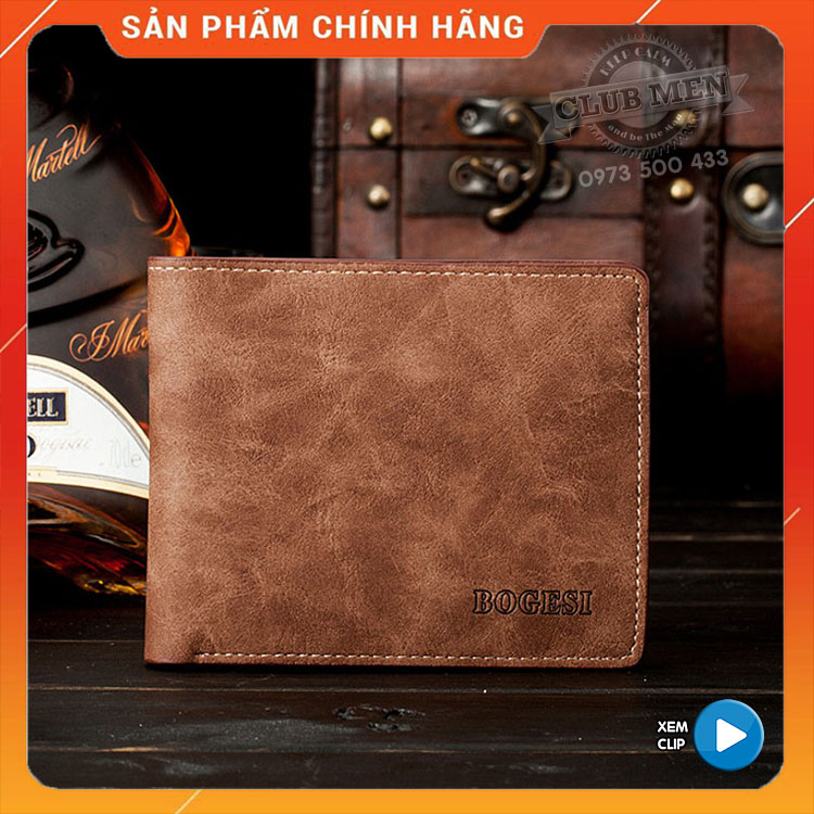 VÍ DA NAM CAO CẤP (Clip) - BH 12TH - kèm Hộp Đựng