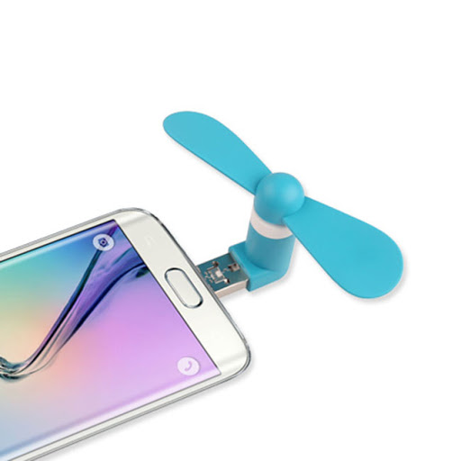 Quạt Mini Usb 2 Cánh Cắm Điện Thoại Android và Iphone